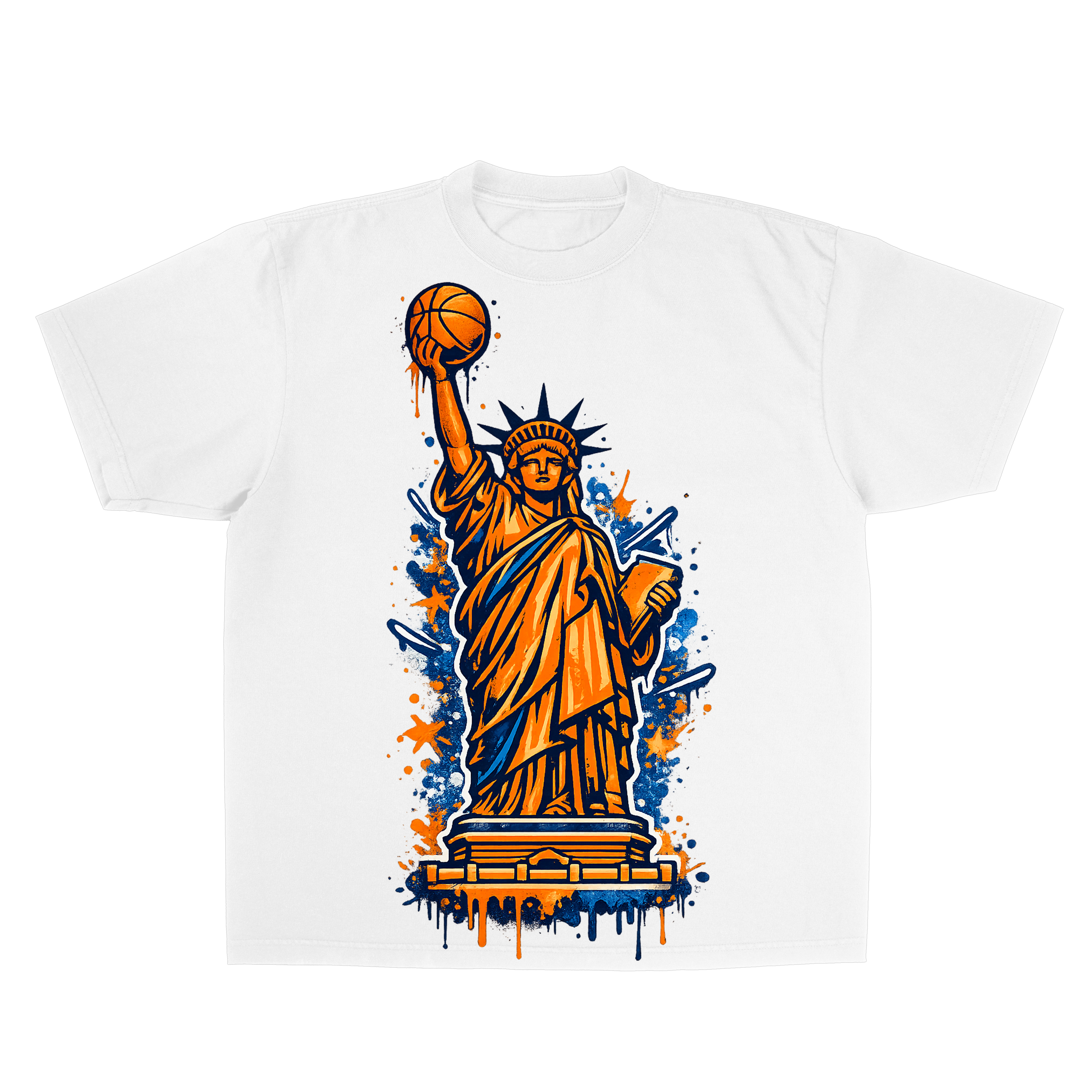 White New York Knickz Tee